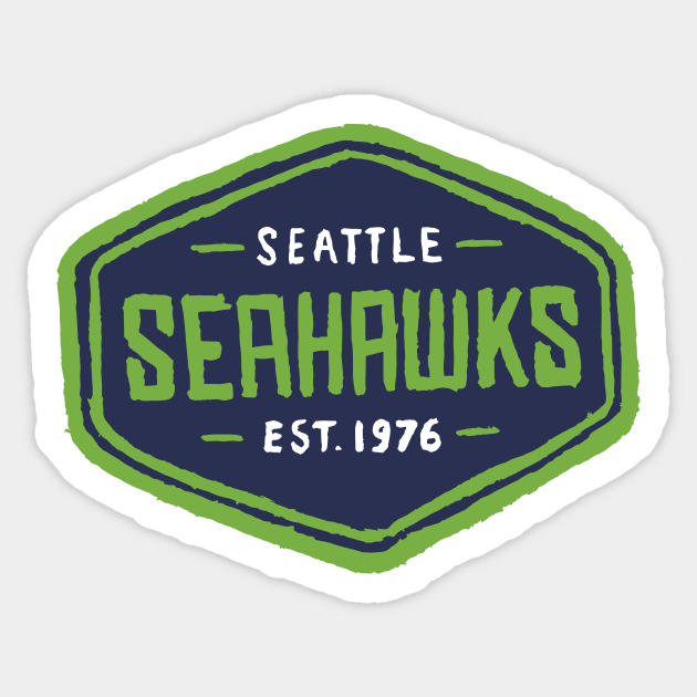 Seattle Seahaaaawks 11 Sticker by Very Simple Graph